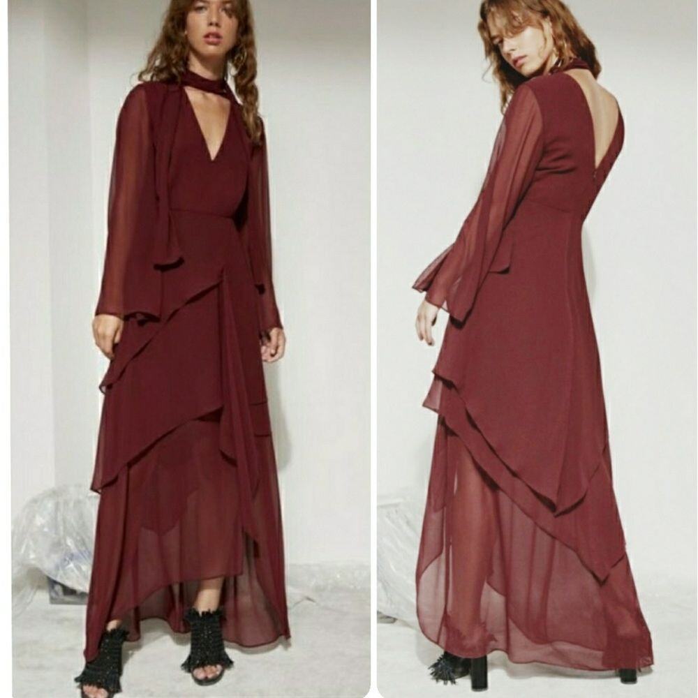 C/Meo Autonomy Long Sleeve full Length Dress - Picture 1 of 7